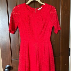 Girls Red Lace Size XS Dress